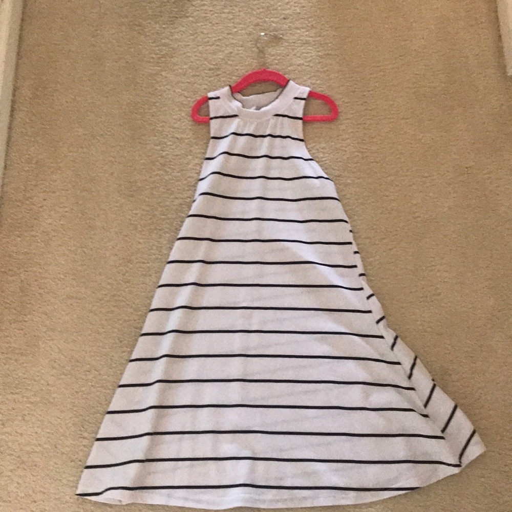 Striped Black and White Dress